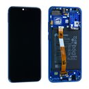 Huawei Honor 10 LCD Display und Touchscreen mit Rahmen Blau