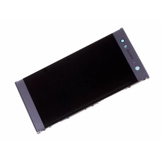 Sony Xperia XA2 Ultra LCD Display und Touchscreen mit Rahmen Silber