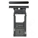 SIM / SD Tray fr H8216 Sony Xperia XZ2 - liquid black