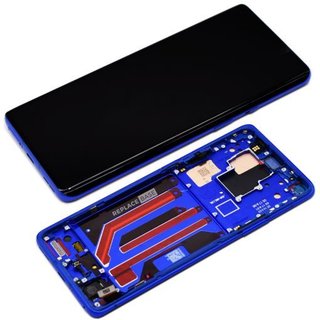 OnePlus 8 Pro - Replacement AMOLED Touch Screen Assembly With Chassis - Ultramarine Blue