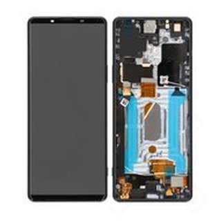 LCD + Touch + Frame fr Sony Xperia 1 III - black