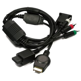 PS3 & WII HD VGA Kabel inkl. cinch Kabel fr Soundbertragung
