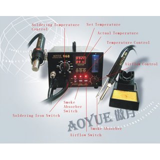 AOYUE 968A Plus 3 in1 SMD Rework Ltstation 500 Watt